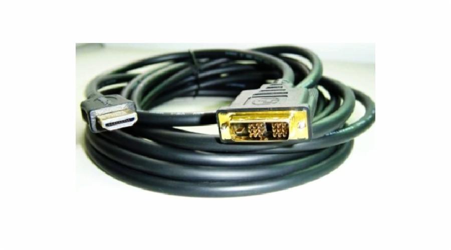 CABLEXPERT Kabel HDMI-DVI 0,5m, 1.3, M/M stíněný, zlacené kontakty