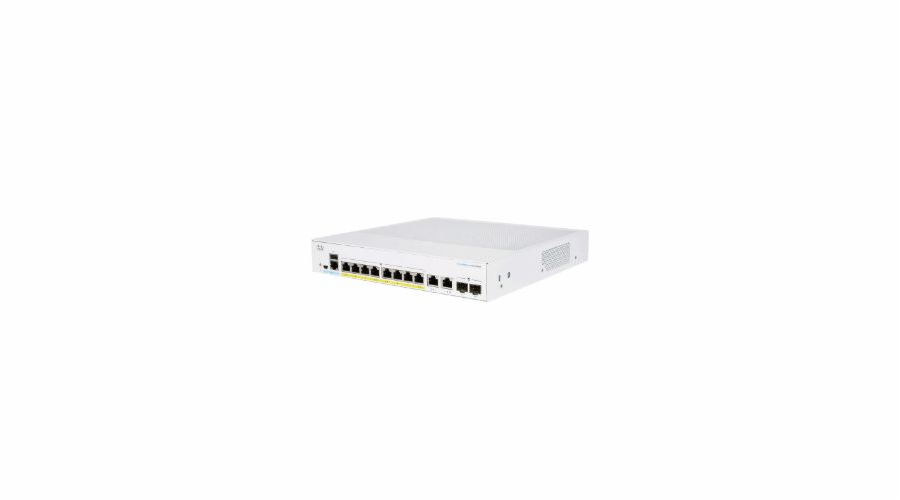 Cisco switch CBS250-8P-E-2G (8xGbE,2xGbE/SFP combo,8xPoE+,60W,fanless)