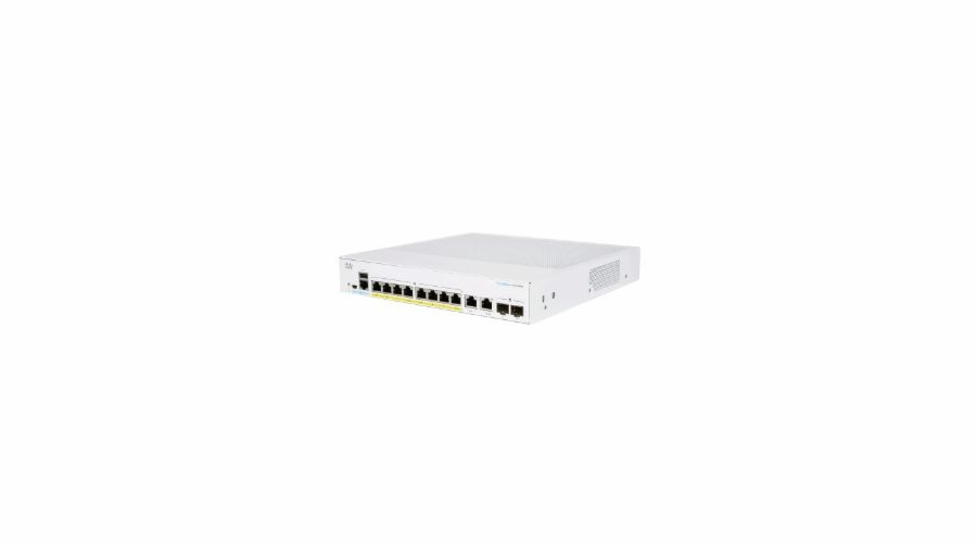 Cisco CBS250-8PP-E-2G-EU 8-port GE Smart Switch, 8x GbE RJ-45, 2x 1G Combo, PoE+ 45W, Ext PS