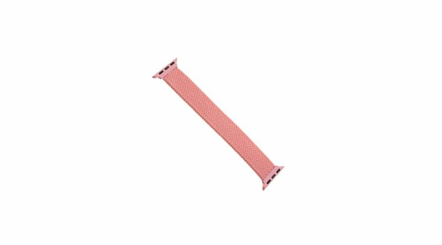 Řemínek FIXED Nylon Strap elastický nylonový pro Apple Watch 38/40mm, velikost L, růžový