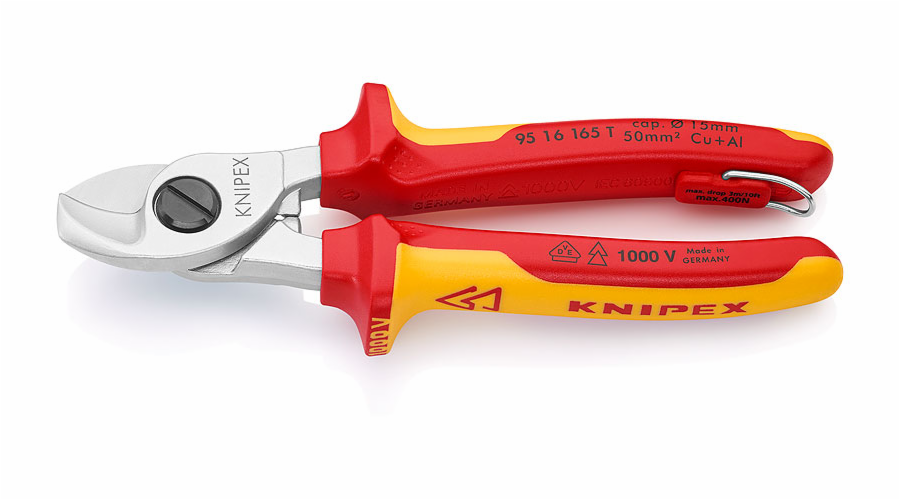 Knipex 95 16 165 T Kabelové nůžky 165 mm