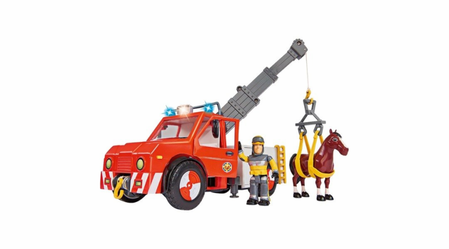 Simba Požárník Sam Auto Phoenix s figurkou a koněm Pferdem