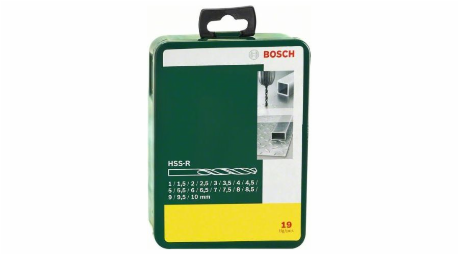 Vrták do kovu Bosch HSS válcový 1,5 2 7 4,5 4 5,5 5 1 3 2,5 3,5 6 10 6,5 7,5 8 8,5 9 Sada 9,5 mm (2.607.019.435)