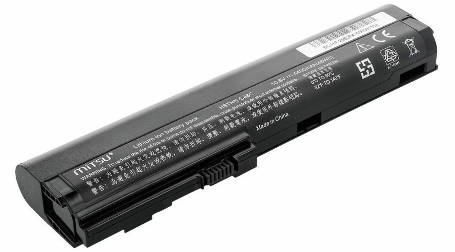 Baterie Mitsu pro HP 2560p, 2570p, 4400 mAh, 10,8 V (BC / HP-2560P)