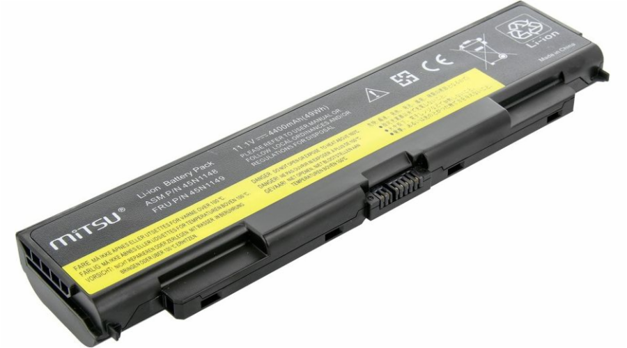Baterie Mitsu pro Lenovo T440p, W540, 4400mAh, 11,1V (BC / LE-T440P)