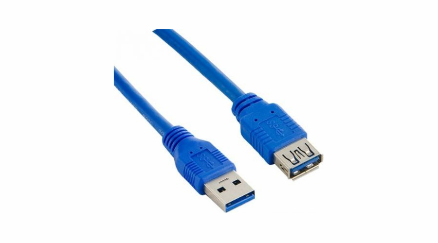 Lanberg USB prodlužovací kabel USB 3.0 AM-AF 1,8 m, modrý (CA-US3E-10CC-0018-B)