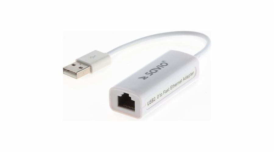 USB LAN 2.0 adaptér - Fast Ethernet (RJ45) SAVIO CL-24, blistr