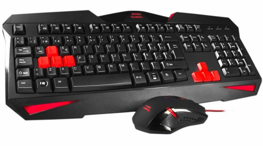 Mars Gaming MCP1 keyboard Mouse included Black Red