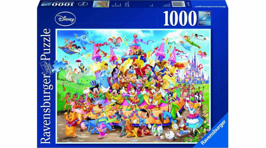 Puzzle 1000 dílků karneval s postavičkami Disney