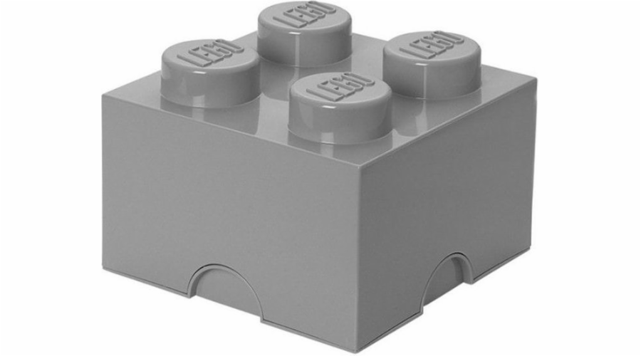 LEGO storage box 4 světle šedý