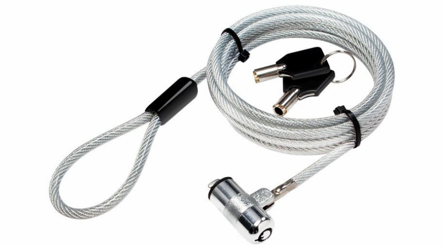 LogiLink uzamykací kabel, klíč, 1,8m, pro ultrabook (NBS009)