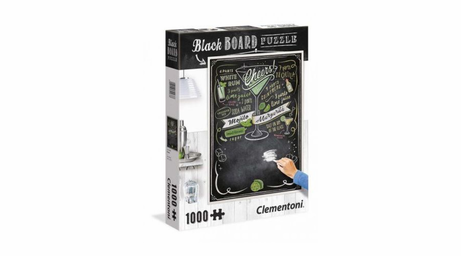 Puzzle Clementoni, 1000 dílků - Blackboard Cheers (39467 CLEMENTONI)