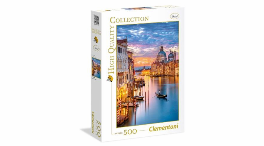 Puzzle Clementoni 500 dílků. HQC – Osvětlení Benátky (35056 CLEMENTONI)