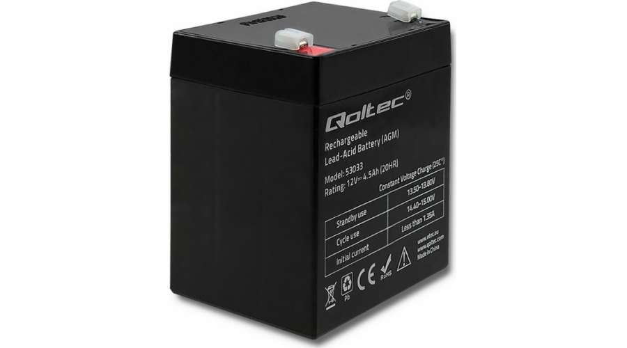 Baterie Qoltec 12V / 4,5Ah (53033)