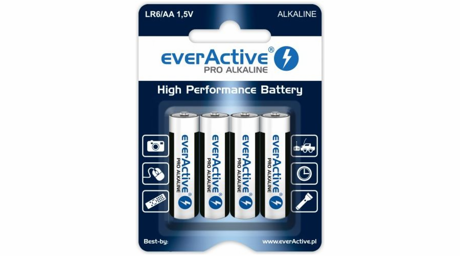 Baterie, články LR6 / AA, 4ks blistr