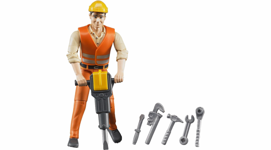 Bauarbeiter mit Zubehör, Spielfigur