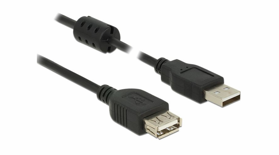 Kabel USB Delock USB-A - USB-A 2 m Czarny (84885)