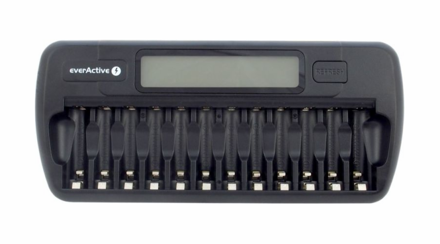 Nabíječka procesoru NC-1200 pro 12 dobíjecích baterií AA / AAA