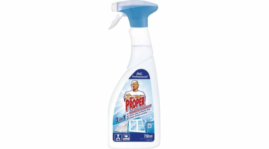 Mr. Proper Professional antibacterial liquid for cleaning glass and other surfaces 750ml