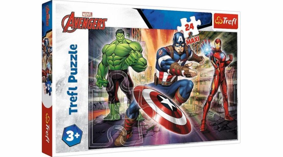 Trefl Puzzle 24 Maxi Ve světě Avengers