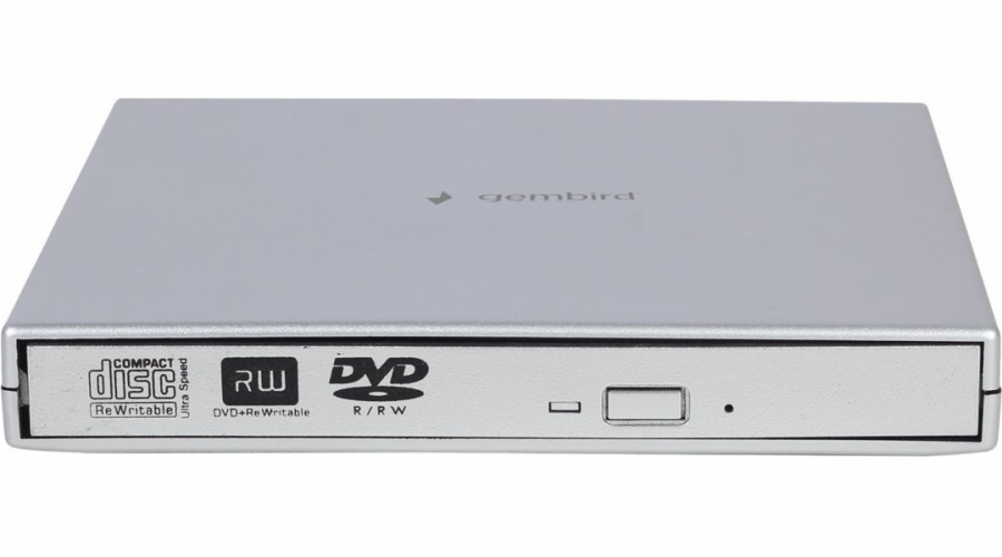 Externí USB DVD mechanika DVD-USB-02-SV stříbrná