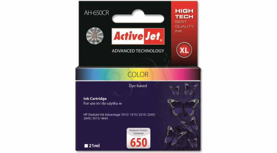 ActiveJet Ink cartridge HP CZ102 Premium Col AH-650CR 21 ml