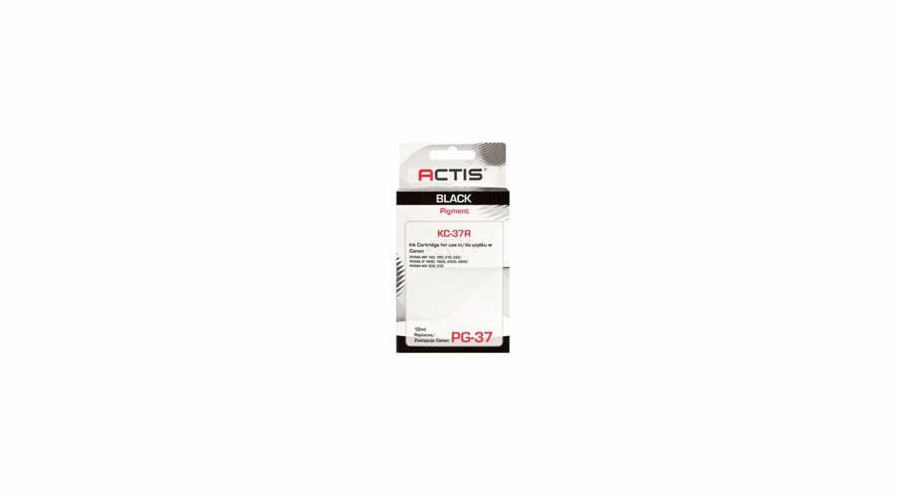Actis KC-37R ink for Canon printer; Canon PG-37 replacement; Standard; 12 ml; black