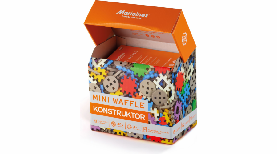 Marioinex Klocki Waffle mini 300 ks Konstruktor v krabici