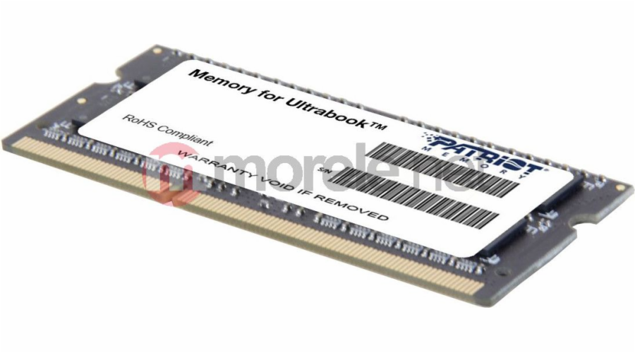 Paměť pro notebook Patriot Signature, SODIMM, DDR3L, 4 GB, 1600 MHz, CL11 (PSD34G1600L2S)