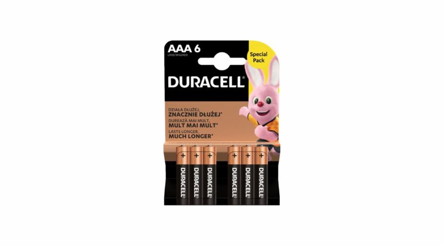 Baterie Duracell Duracell AAA / LR03 | Základní Duralock 6 ks