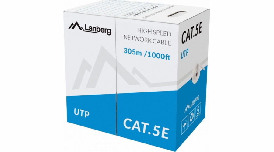 LANBERG UTP Kat.5e DRUT CCA cz LCU5-10CC-0305- síťový kabel