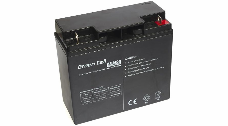 Green Cell 12V 18Ah AGM09