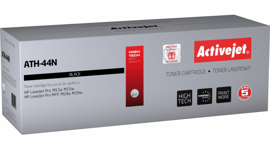 Activejet ATH-44N toner (replacement for HP 44A CF244A; Supreme; 1000 pages; black)