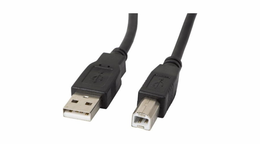 Lanberg USB kabel KABEL USB-A (M) -&gt; USB-B (M) 2.0 1.0M ČERNÝ FERIT LANBERG