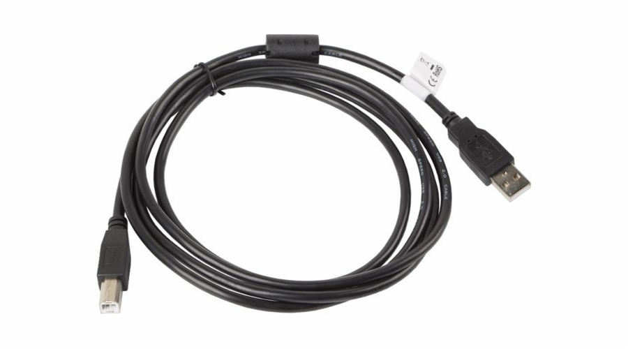 Lanberg CA-USBA-11CC-0018-BK USB cable 1.8 m USB 2.0 USB B Black