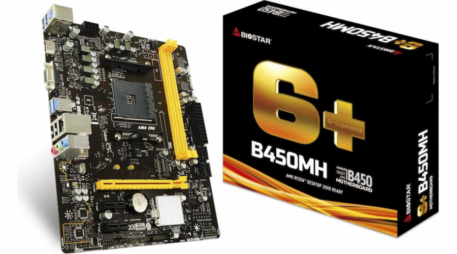 Biostar B450MH motherboard AMD B450 Socket AM4 micro ATX
