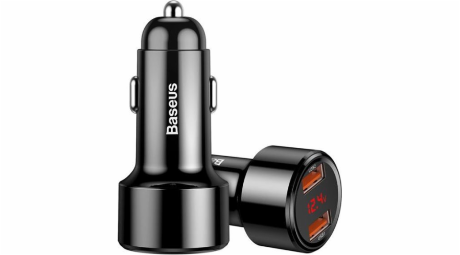 Nabíječka do auta Baseus Magic 2x USB QC 3.0 45W černá