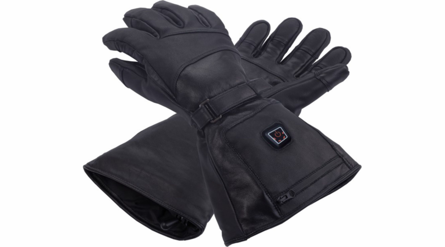 Glovii vyhřívané kožené lyžařské rukavice, velikosti: L (GS5L)