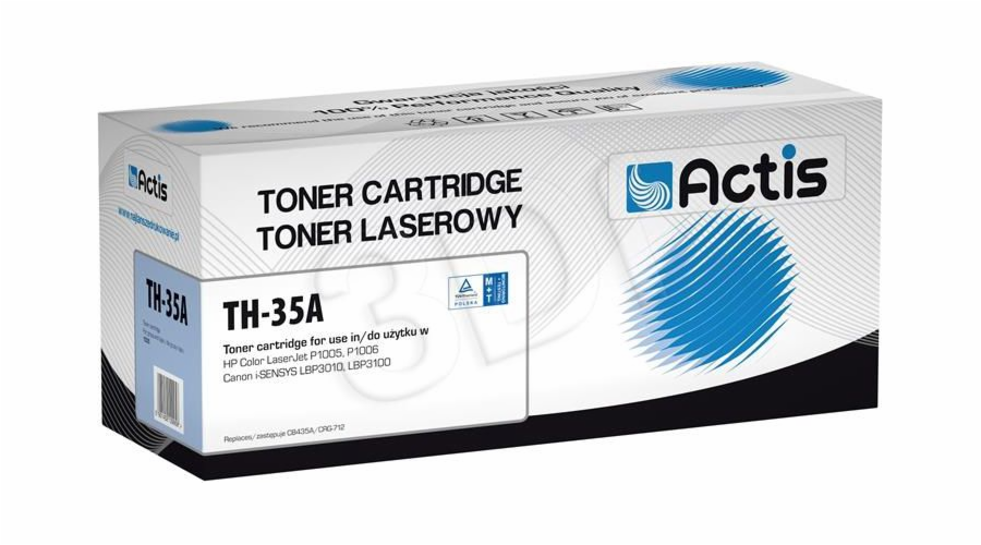 Actis TH-35A toner for HP printer; HP 35A CB435A Canon CRG-712 replacement; Standard; 1500 pages; black