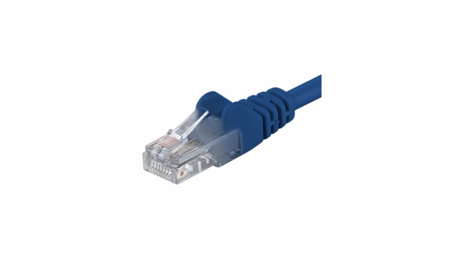 PREMIUMCORD Patch kabel CAT6a S-FTP, RJ45-RJ45, AWG 26/7 1m modrá