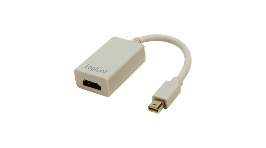 LogiLink CV0036A Adaptér Mini DisplayPort na HDMI se zvukovým minidisplayport konektor na zásuvce HDMI 10cm bílý