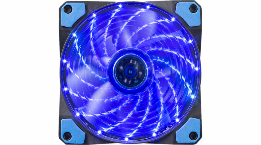 Marvo Ventilátor modrý 15 led svítící