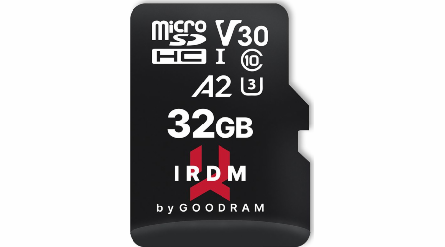 GOODRAM IRDM microSDHC 32GB V30 UHS-I U3 + adapter