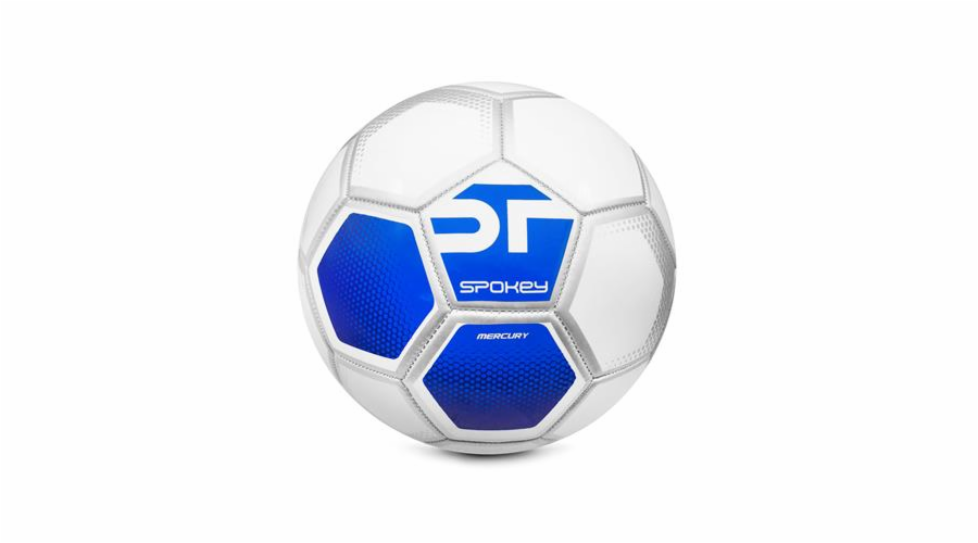 Spokey MERCURY Fotbalový míč vel. 5 bílo-modrý
