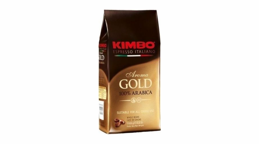 Kimbo Aroma Gold 100% Arabica zrnková Káva 1000 g