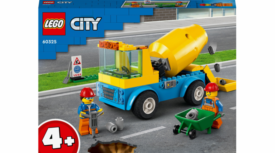 LEGO City 60325 Cement Mixer Truck (4+)