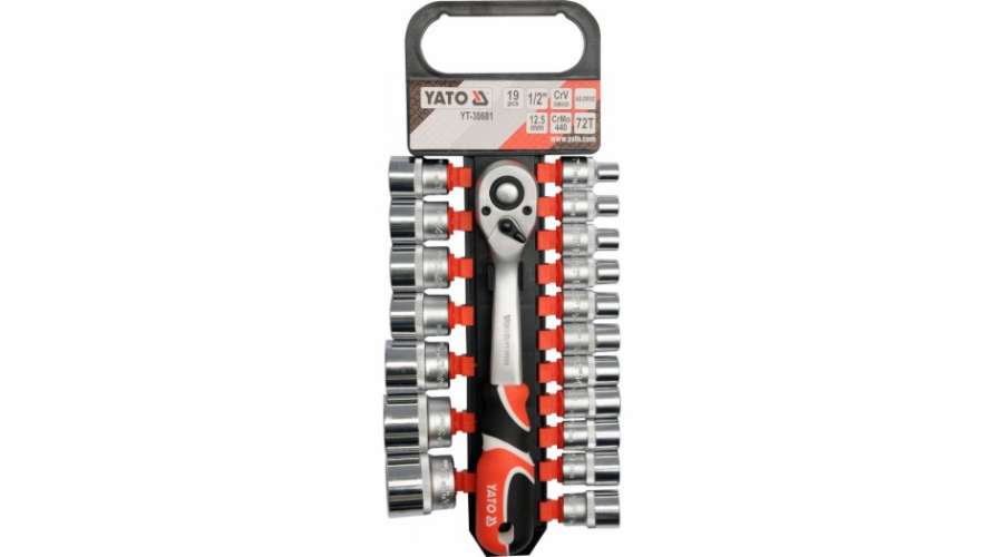 Yato YT-38681 Socket wrench set 19 pc(s)