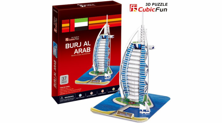 Puzzle 3D Budynek Burj Al Arab