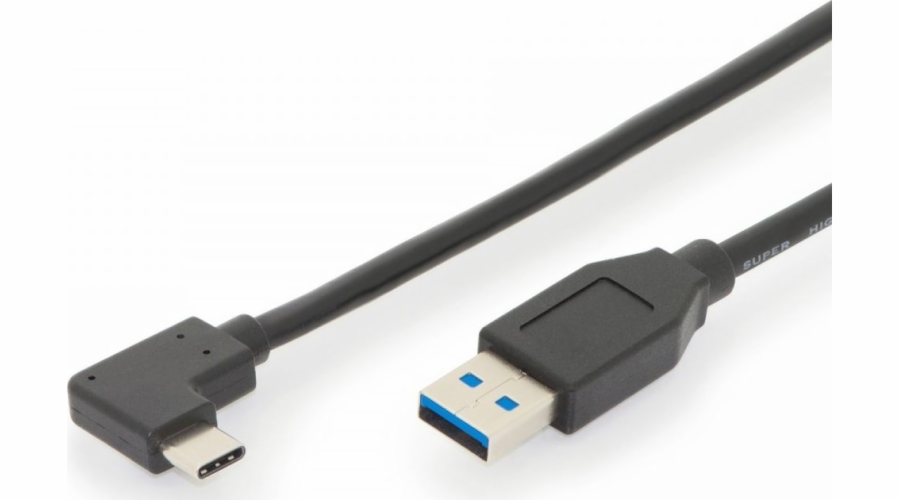 DIGITUS USB Type-C kabel Gen2 Type-C 90 na A