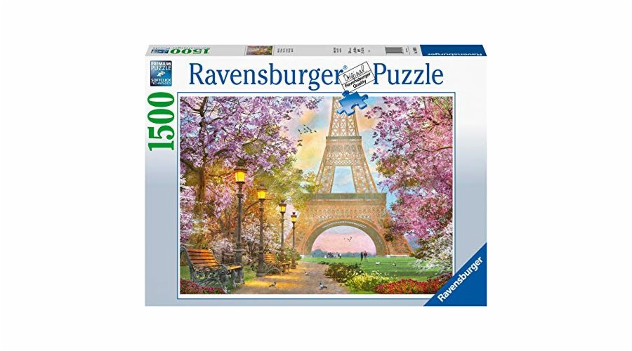 Puzzle Ravensburger 1 500 dílků Paříž lásky